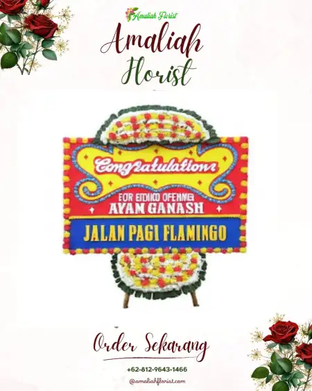 Sewa Papan Bunga Demang Lebar Daun